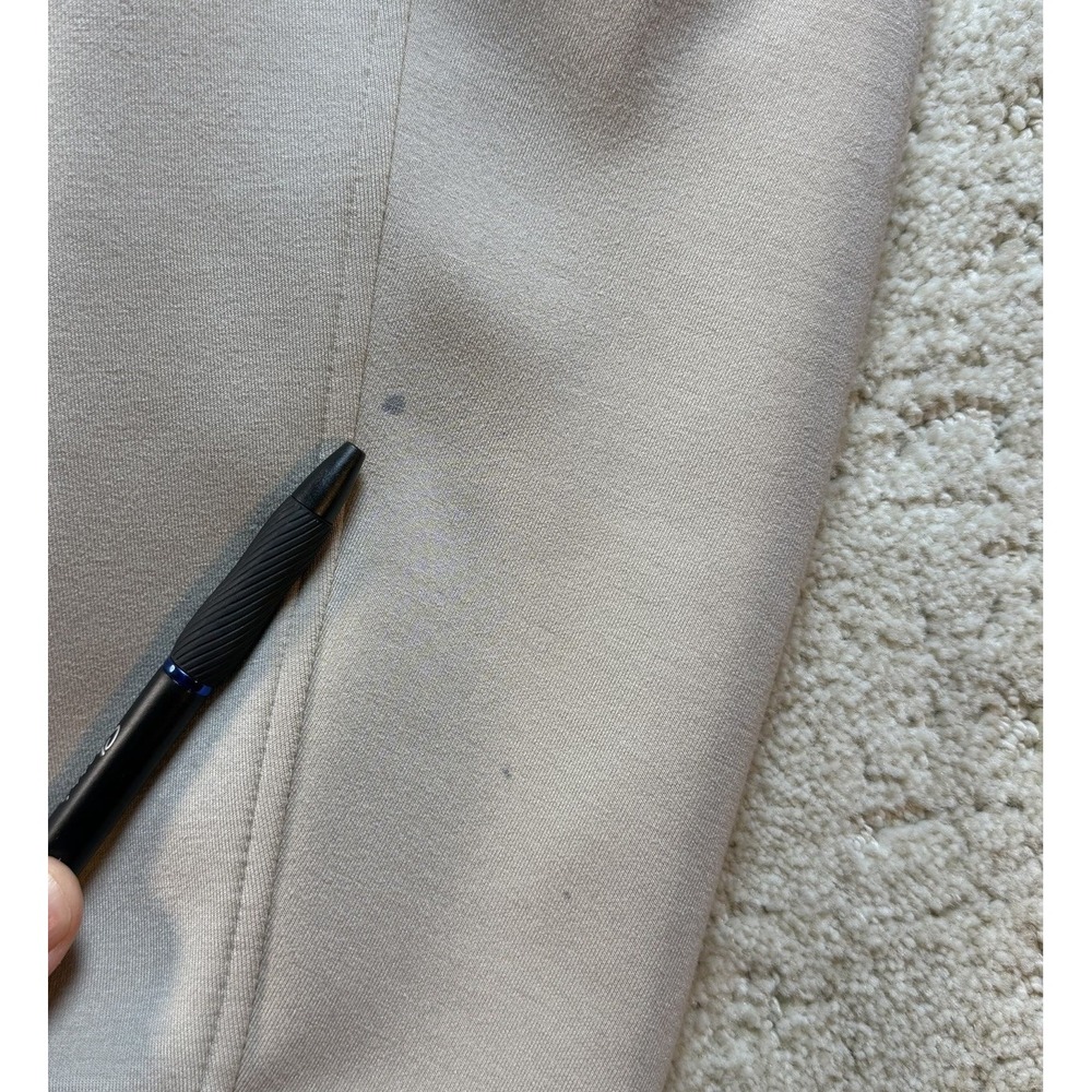 Lululemon Smooth Spacer Hoodie Men's Beige Classic Fit Pullover Stretch Large - Picture 5 of 6